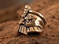 Бусина для темляка Воин, бронза