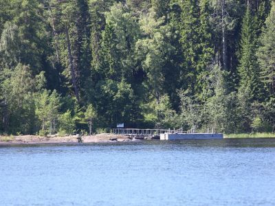Дорога на Предтеченском острове от пристани к скиту