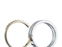 Кольцо из комбинированного золота с бриллиантами э1001кц02203610