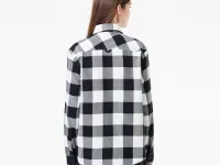 Женская хлопковая рубашка Lacoste в клетку