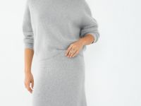 Джемпер из пряжи с ангорой, Серый