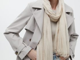 Палантин с добавлением хлопка