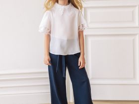 Блузка с коротким рукавом для девочки