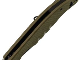 Нож Barmaley Knives Барракуда, сталь VG-10, рукоять G10, оливковый