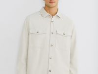 Рубашка из вельвета, Белый