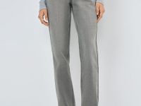 Прямые джинсы со средней посадкой, Серый