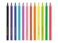 Набор карандашей цветные пластиковые Мульт-Пульти "Джамбо" 12 цв., заточен., европодвес