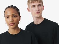 Базовая унисекс футболка свободного кроя Lacoste