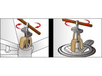 Инструмент для демонтажа подшипников системы IceToolz E291 (серебристый)