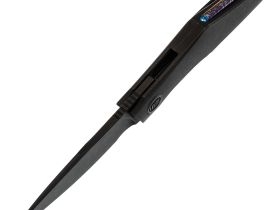 Складной нож WE Knife Krait, сталь M390, рукоять титан, черный