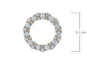 Классическая подвеска из желтого золота э0312пд01180100_white