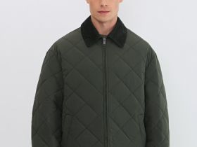 Лёгкая утеплённая куртка, Зеленый