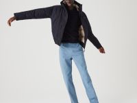 Мужская короткая парка Lacoste с мехом