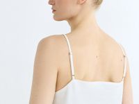 Топ изо льна на бретелях, Белый