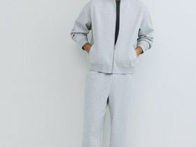 Бомбер с воротником-стойкой, Серый