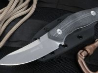 Нож с фиксированным клинком Fantoni, C.U.T. Fixed, FAN/CUTFxSwBkKy, сталь CPM-S30V, рукоять cтеклотекстолит G-10, Black/Gray