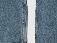 Прямые джинсы с высокой посадкой, Голубой