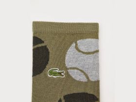 Трикотажные высокие носки Lacoste унисекс