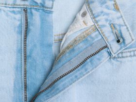 Джинсы Mom с высокой посадкой, Голубой