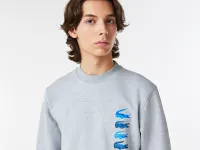 Мужской хлопковый свитшот Lacoste с флисом