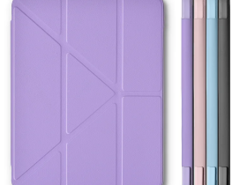 Чехол-книжка WIWU Defender Protective Case для Apple iPad Pro 12.9 (полиуретан с подставкой) (фиолетовый)