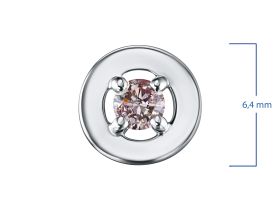 Классическая подвеска из белого золота э0912пд11172000_pink