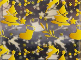 Складная коробка из PVC 5 х 5 х 5 см "Ёлочки"