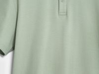 Поло с имитацией второго слоя, Зеленый