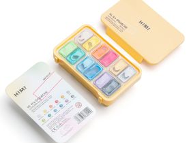 Набор гуаши HIMI 12 цв по 12 грамм, металлики