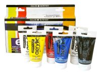 Набор акрила Daler-Rowney "GRADUATE" Primary set 6 цв*75 мл
