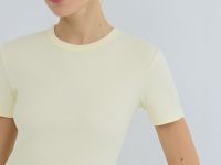 Футболка в рубчик, Желтый