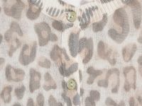 Кардиган с леопардовым принтом, Бежевый