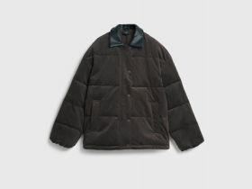 Утеплённая куртка из вельвета, Коричневый