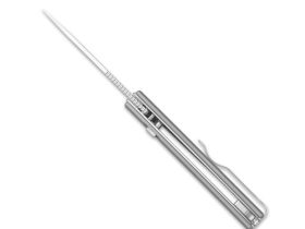 Складной нож Kizer Little Ringbo, сталь AEB-L, рукоять алюминий, серый