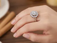 Классическое кольцо из белого золота э4712кц07163600_white