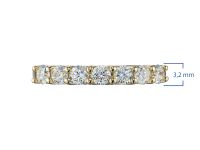 Кольцо из желтого золота с бриллиантами э0301кц10200952