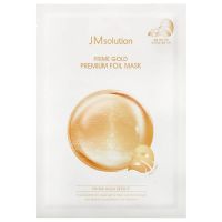 Трехслойная увлажняющая маска с коллоидным золотом JMsolution Prime Gold Premium Foil Mask