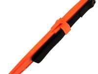 Рыбацкий нож Otus, сталь AUS-8 SW, рукоять эластрон, оранжевый