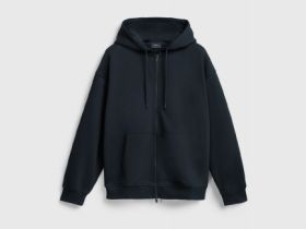 Толстовка на молнии с капюшоном, Черный