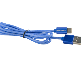 Кабель Red Line CU-3A USB/USB-C 1 м Синий