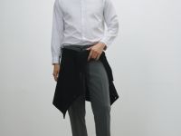 Рубашка из поплина в полоску, Белый