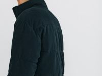 Утеплённая куртка из вельвета, Синий