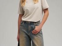 Удлиненная футболка прямого кроя