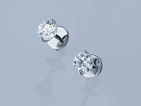 Пусеты из белого золота э4712пс01220879_white