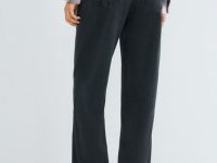 Широкие джинсы Wide leg с высокой посадкой, Серый