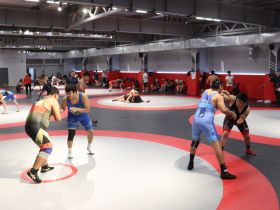 Борцы сборной Якутии провели открытую тренировку перед турниром Коркина