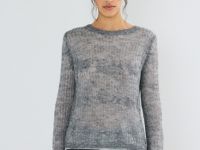 Двуслойный джемпер из мохера и шерсти, Серый