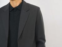 Однобортный пиджак из смесовой шерсти, Серый