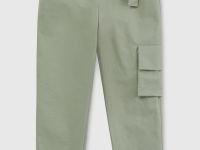 Брюки прямого силуэта с карманами и поясом