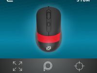 Мышь Оклик 310M Чёрная / Красная